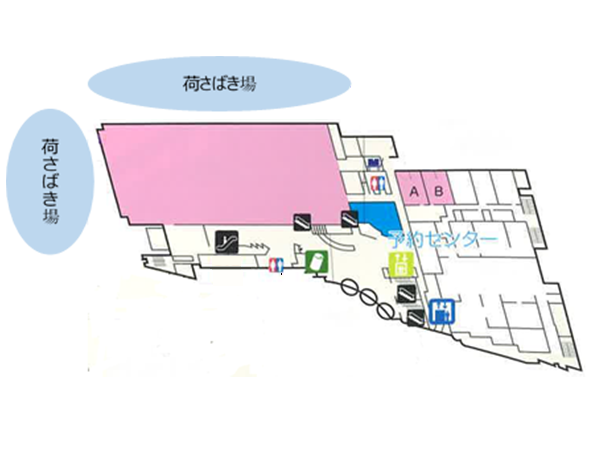 大展示ホール利用者の搬入出車両